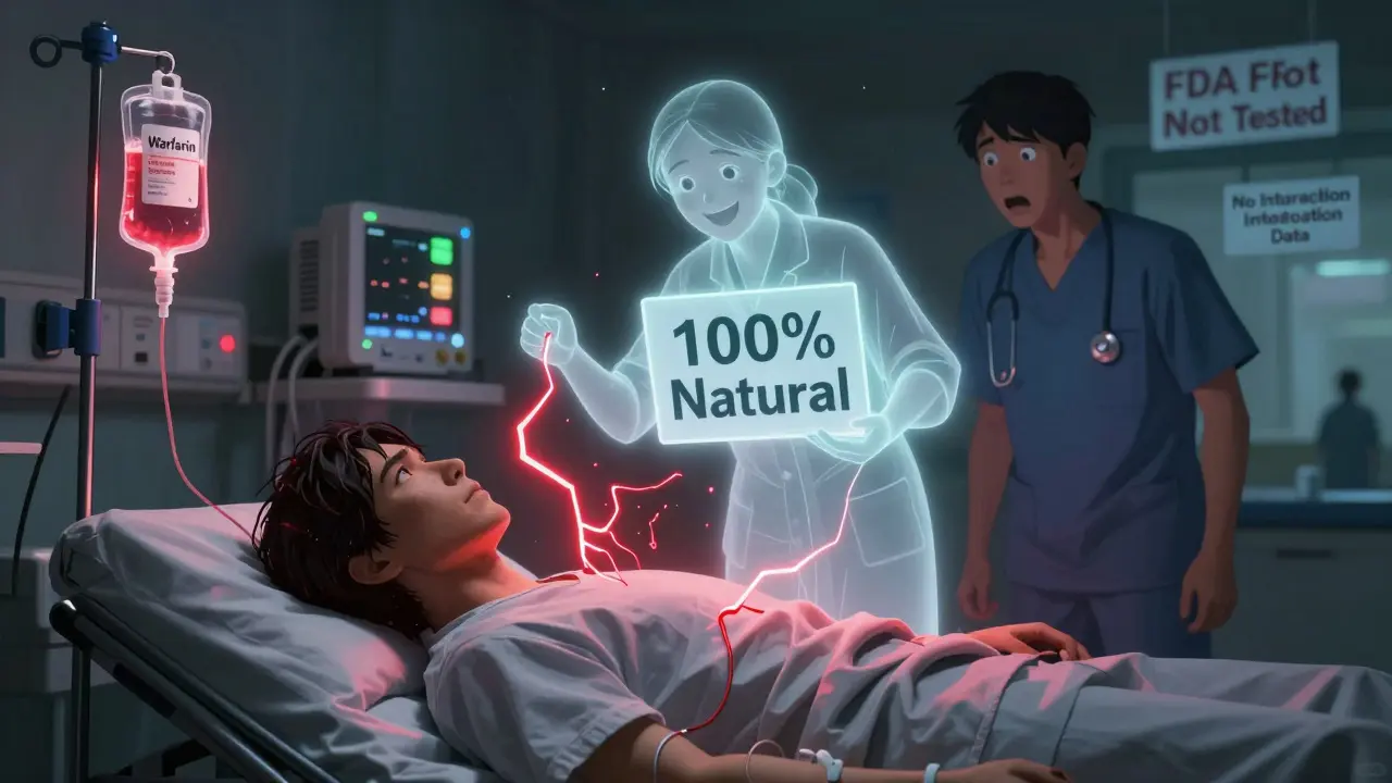 A patient in hospital with conflicting medications causing dangerous energy sparks between them.