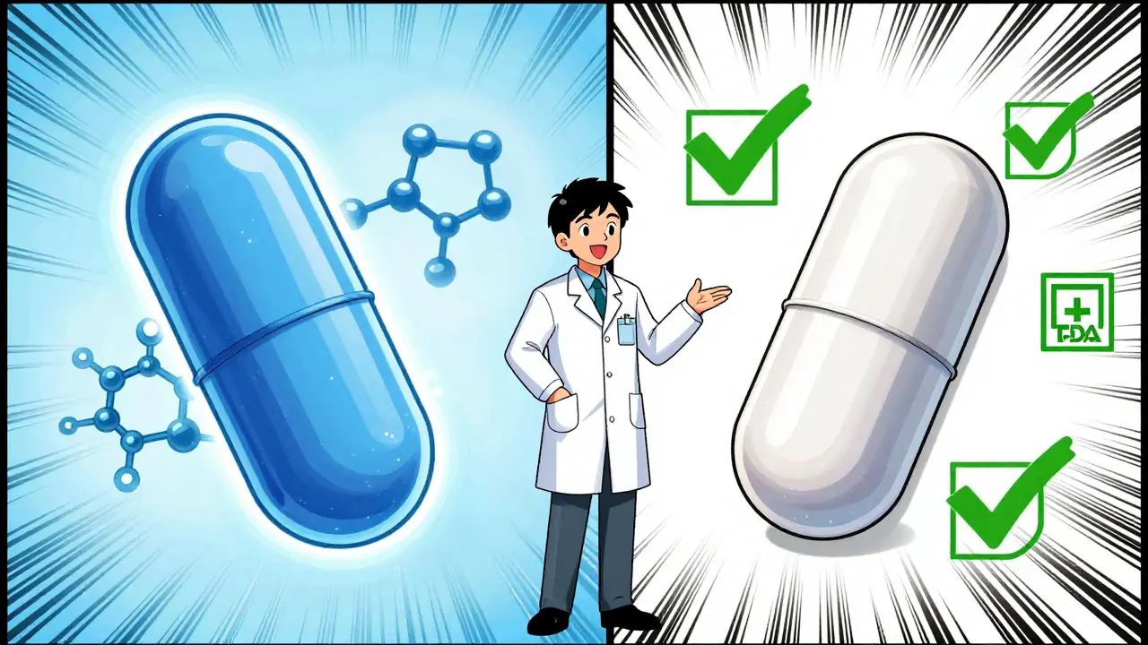 Comparison of brand name vs generic duloxetine pills