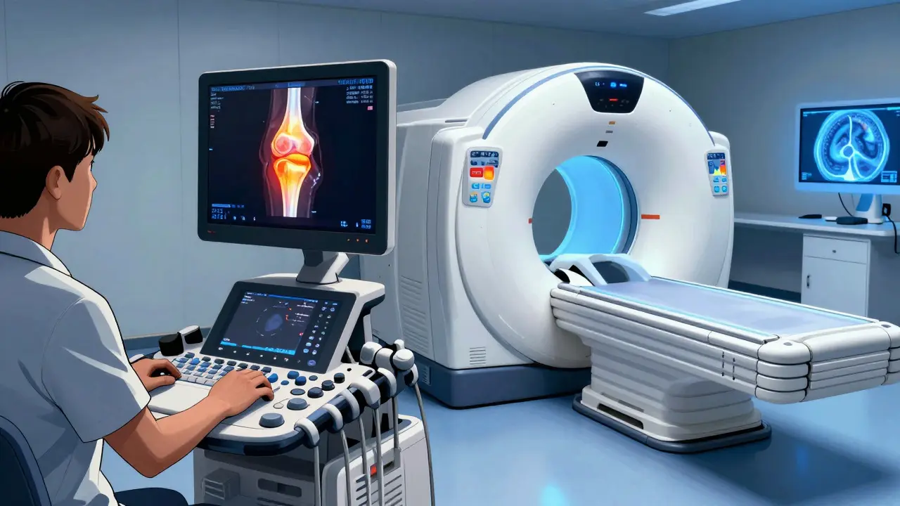 Comparison of ultrasound and MRI imaging for arthritis