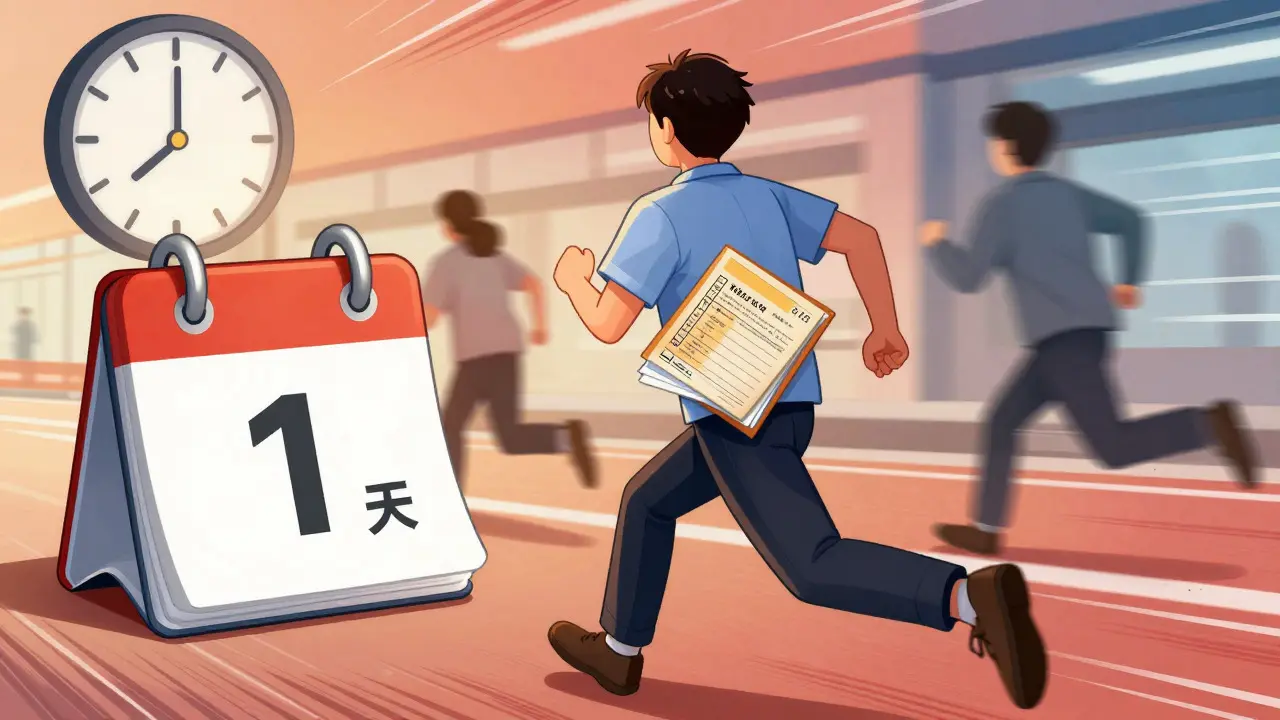 Patient rushing to apply for grants on the first day of the month