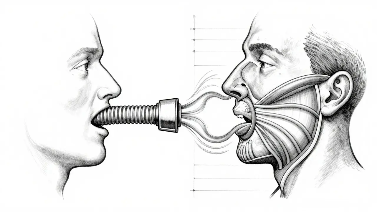 Side-by-side comparison of CPAP and BiPAP air pressure flows
